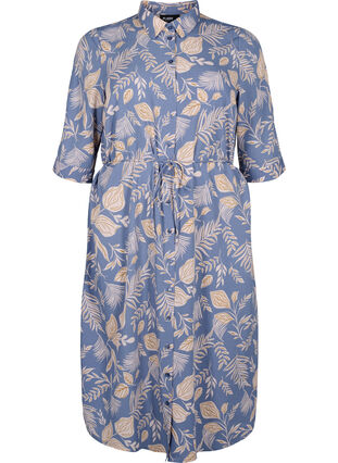 FLASH - Shirt dress with print, Delft AOP, Packshot image number 0