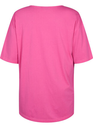 Oversize cotton t-shirt with print, Shocking Pink ÉTOILÉ, Packshot image number 1