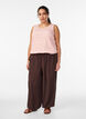 High-waisted balloon trousers, Brown, Model image number 0