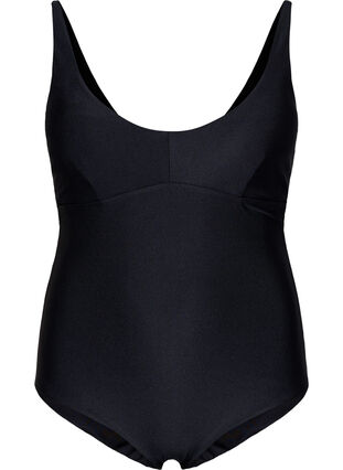 Swimsuit with removable inserts, Black, Packshot image number 0