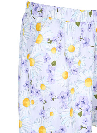 Loose pyjama shorts with print, Lavender Blue AOP, Packshot image number 2