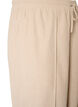 Corduroy trousers with wide legs and a high waist, Beige, Packshot image number 2