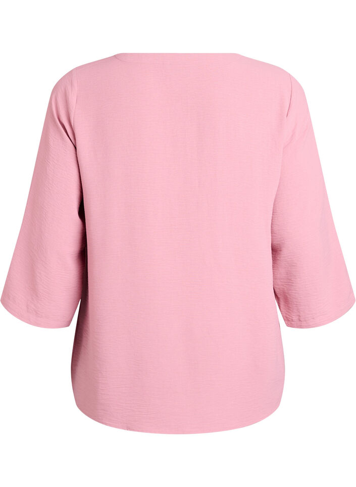Blouse with 3/4 sleeves, Rose, Packshot image number 1