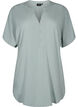 Short sleeve viscose tunic, Chinois Green, Packshot image number 0