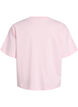 Boxy cotton t-shirt, Pink, Packshot image number 1