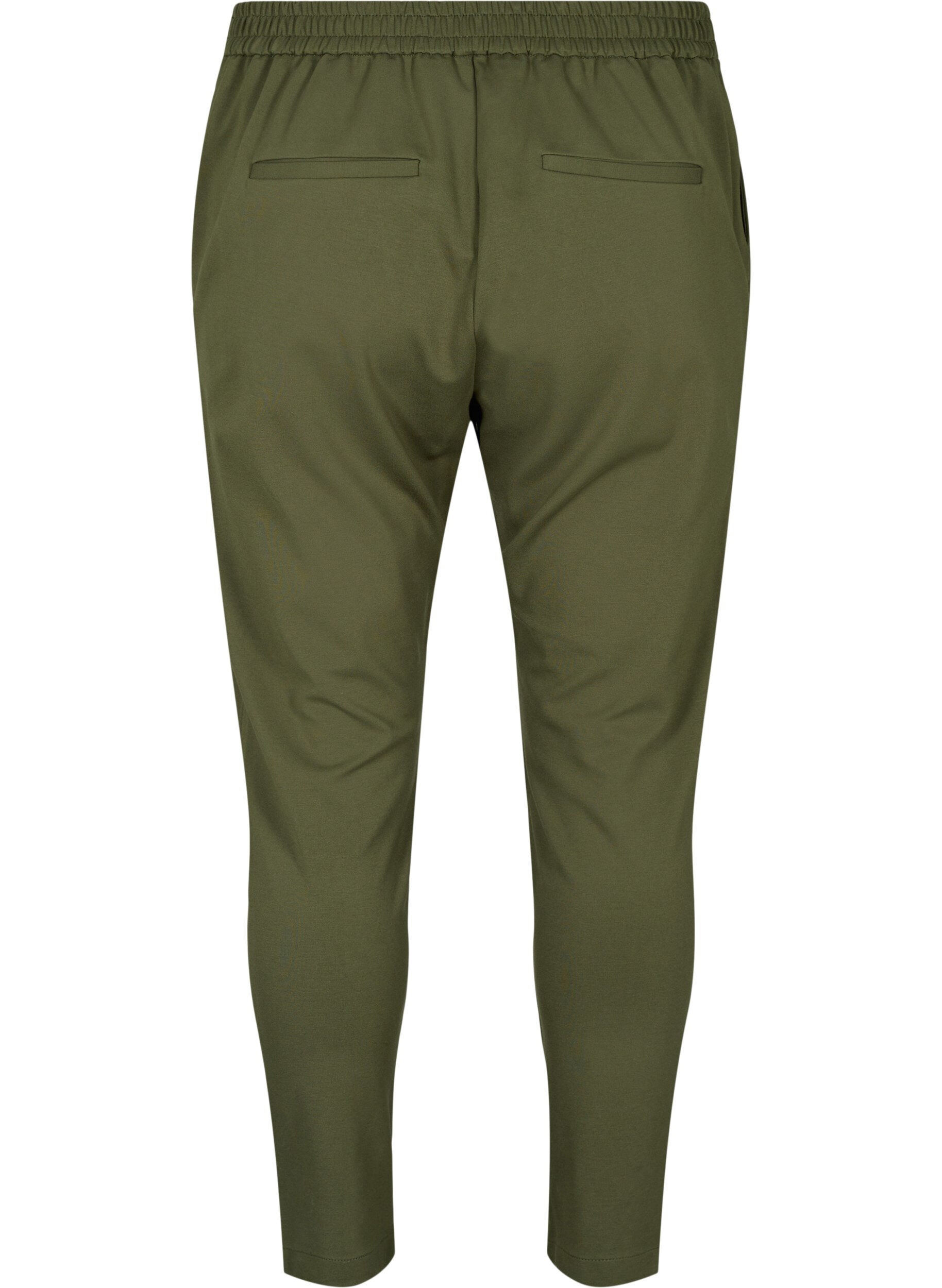 Zizzifashion Cropped trousers with pockets, Green, Packshot image number 1