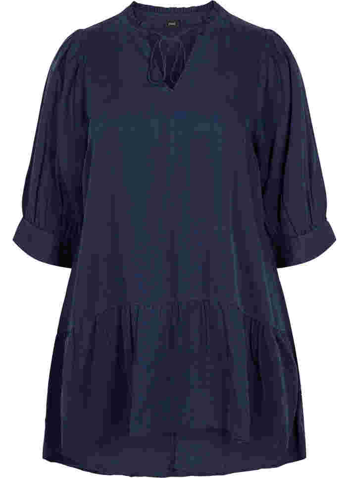 3/4 sleeve dress, Navy Blazer, Packshot image number 0