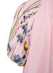 Blouse with tie detail and floral print sleeves, Pink, Packshot image number 3