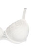 Padded lace bra with mesh details, White, Packshot image number 2