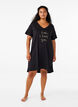 Organic cotton nightgown with v-neck, , Model image number 1