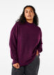 Knitted wool blouse with high neck, Potent Purple Mel., Model image number 0
