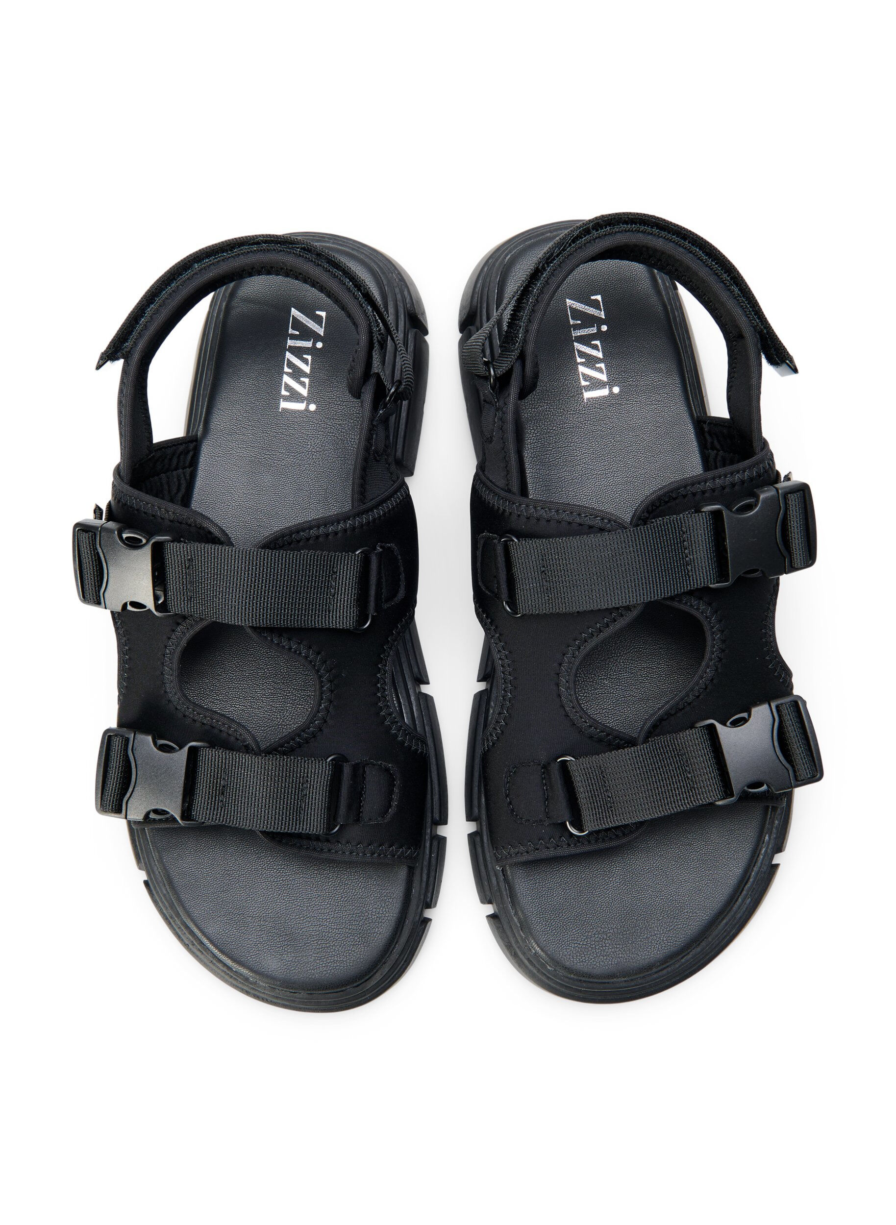 Zizzifashion Wide fit sandal, Black, Packshot image number 1