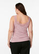 Viscose top with lace trim, Rose, Model image number 2