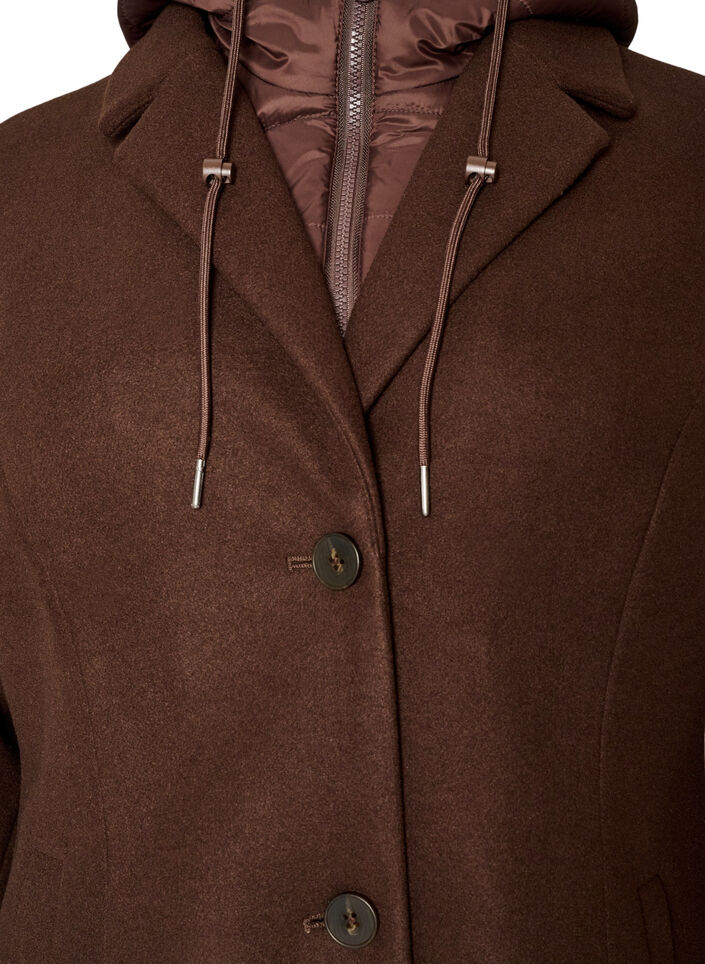Coat with detachable padded insert, Brown, Packshot image number 2