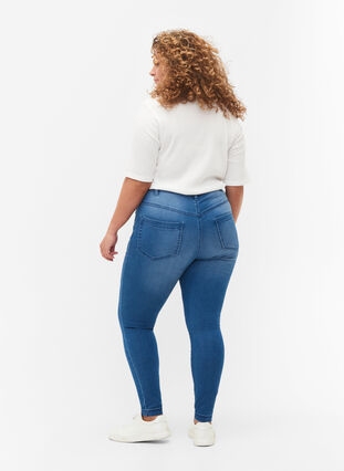 Super slim Amy jeans with high waist, Light blue, Model image number 1