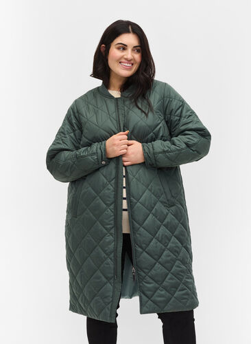 Quilted jacket with pockets and slits, Urban Chic, Model image number 0