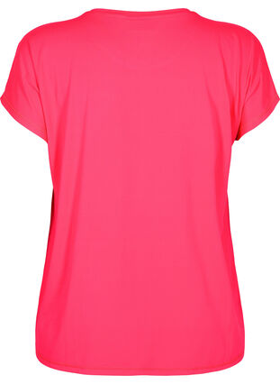 Short-sleeved training t-shirt, Neon Diva Pink, Packshot image number 1