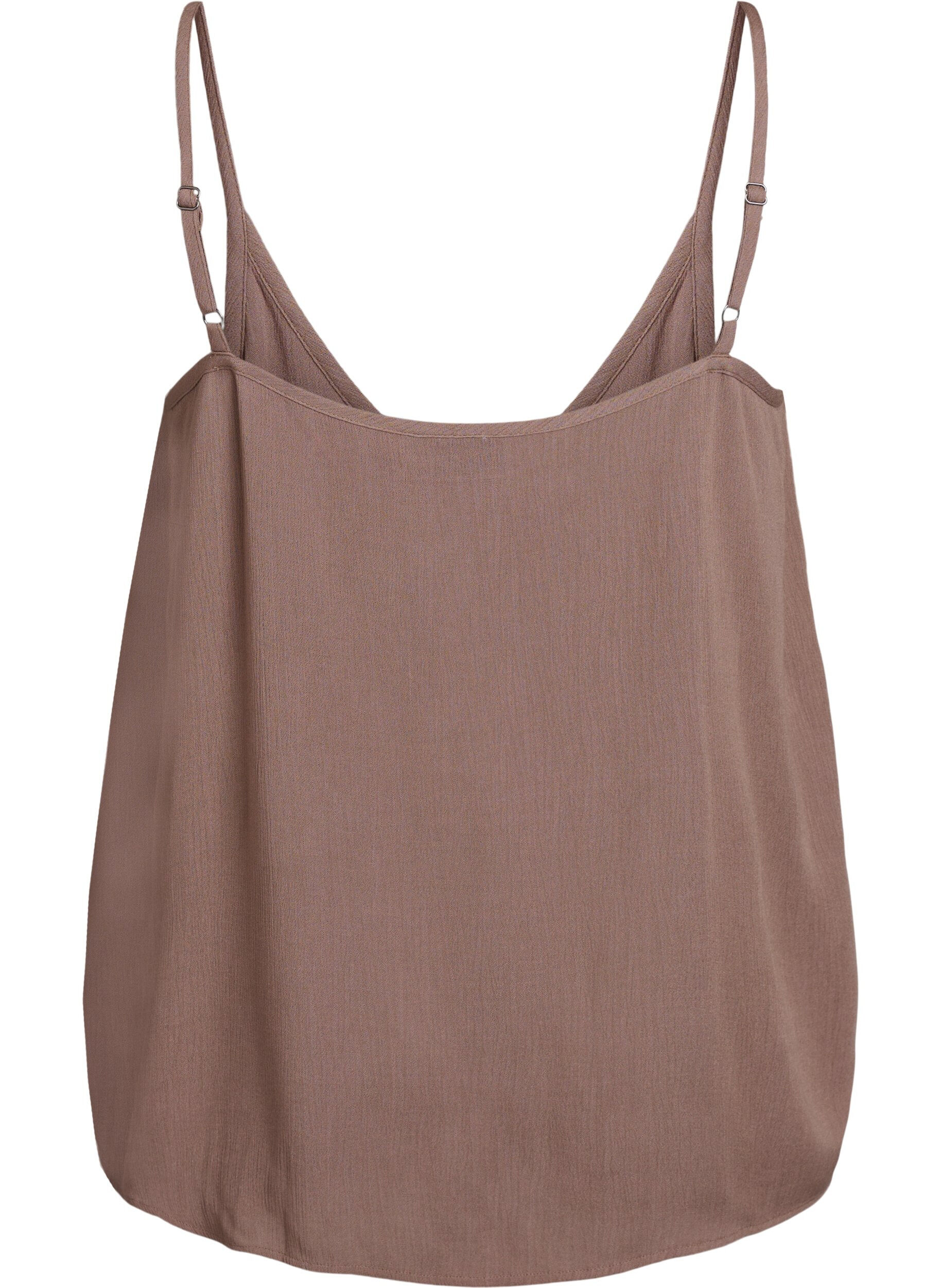 ZizzifashionStrap top in viscose, Brown, Packshot image number 1