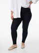 Basic viscose leggings, Black, Model image number 0