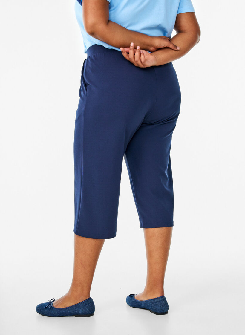 FLASH - High-waisted knickers with a loose fit, Blue, Model image number 1