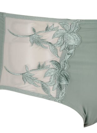 Hipster briefs with embroidery and regular waist, Iceberg Green, Packshot image number 2