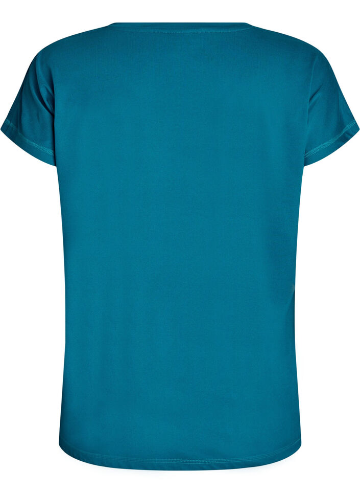 Solid-coloured training T-shirt, Green, Packshot image number 1