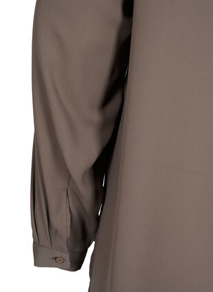 Solid colour shirt with v-neck, Falcon, Packshot image number 3