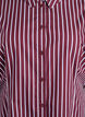 Striped shirt dress with an elasticated waist, Dark Bordeaux, Packshot image number 2