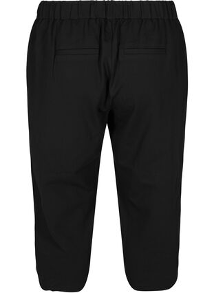 Plain-coloured culottes with pockets, Black, Packshot image number 1