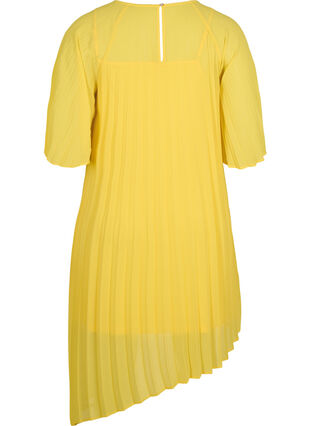 A-line dress with 2/4 sleeves, Primrose Yellow, Packshot image number 1