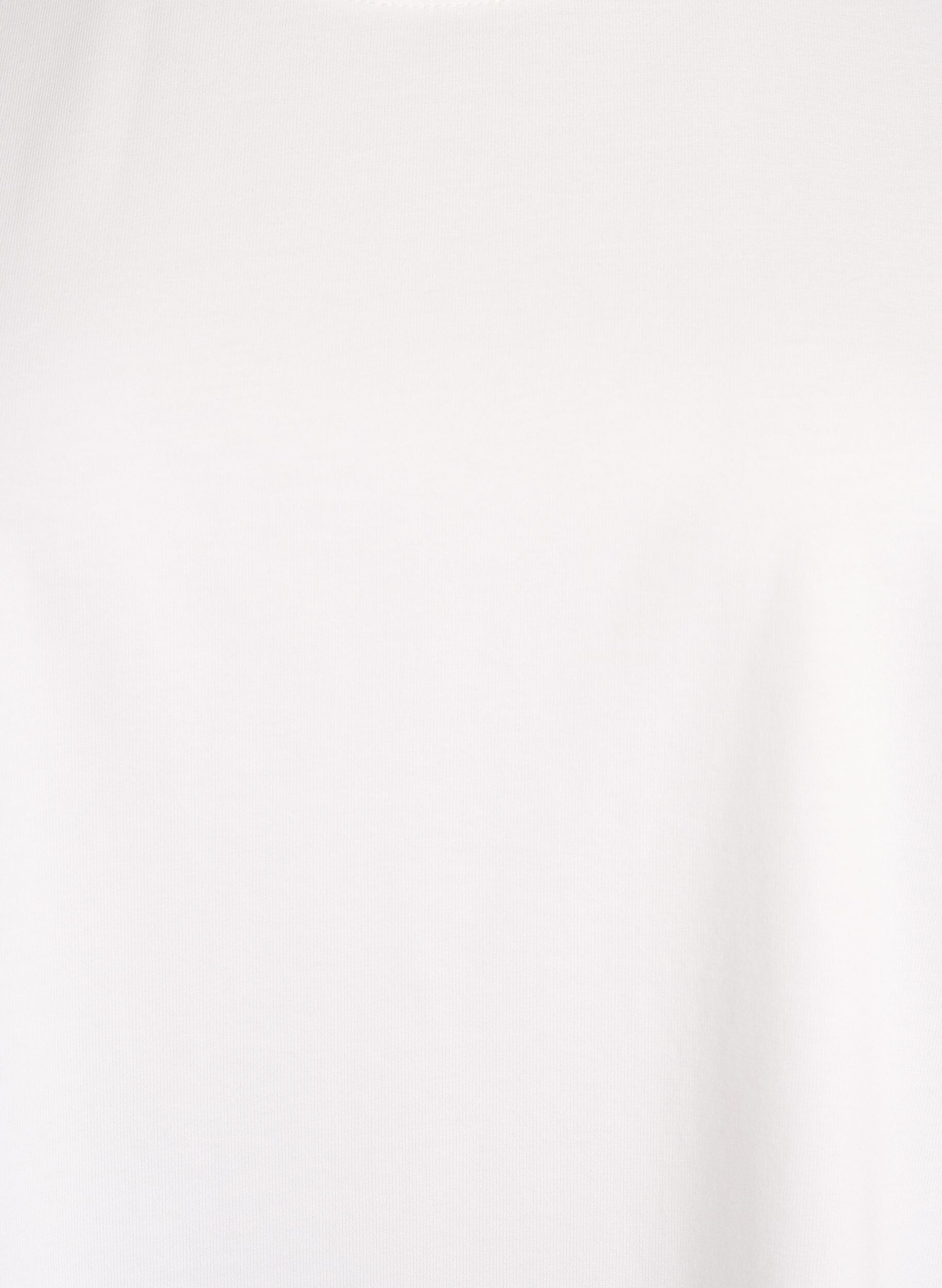 Zizzifashion Oversized T-shirt with half sleeves, White, Packshot image number 2