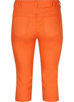 Close-fitting capris with zip, Orange , Packshot image number 1