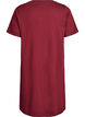 Short-sleeved nightgown in organic cotton, Red, Packshot image number 1