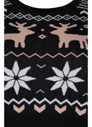 Christmas knitted dress, Black Comb, Packshot image number 2