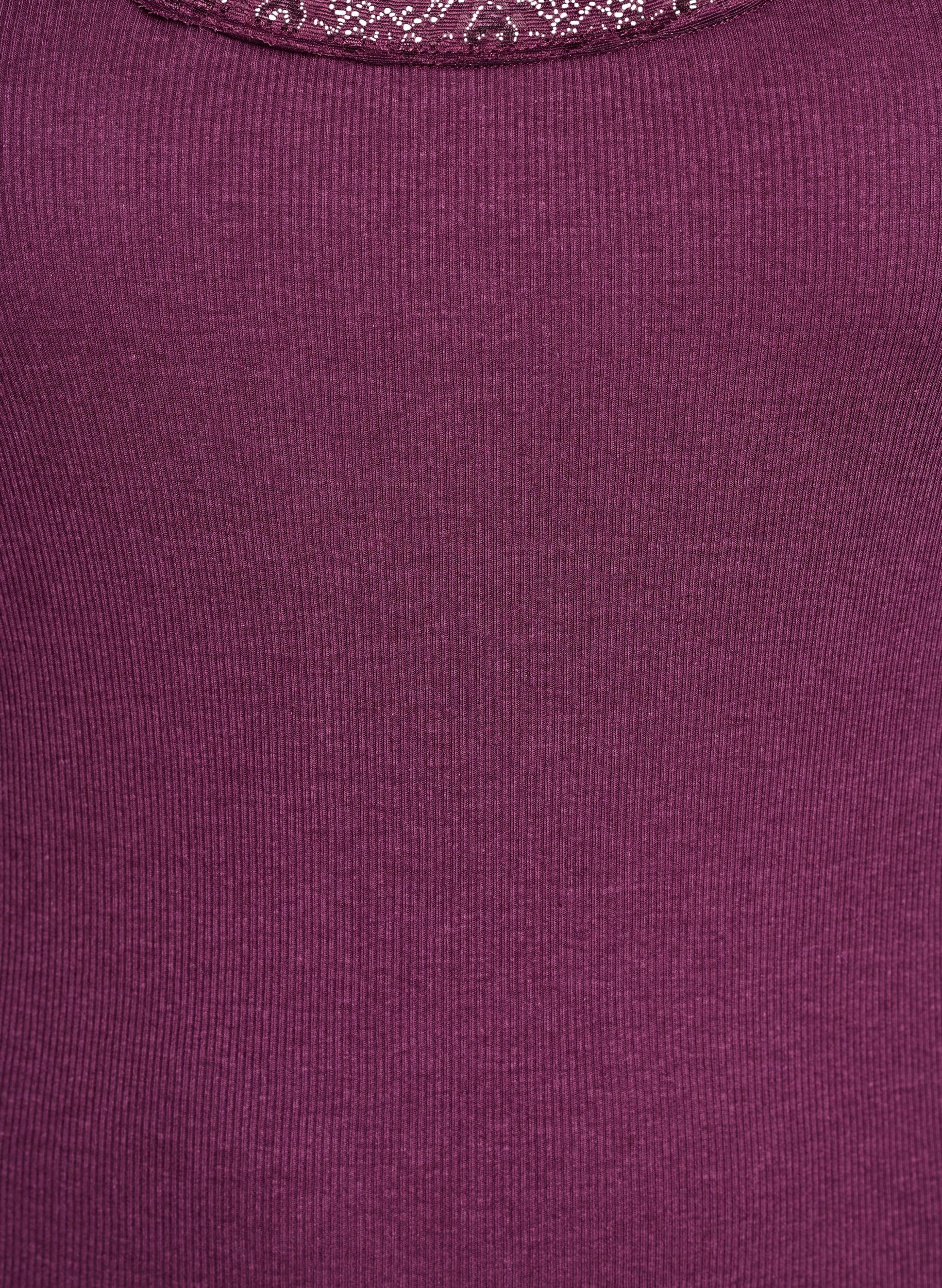 ZizzifashionTop with lace trim, Dark Bordeaux, Packshot image number 2