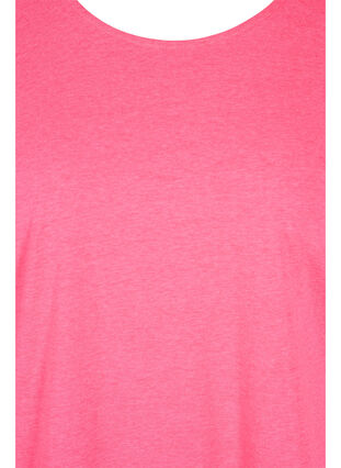Neon-coloured cotton t-shirt, Neon Pink, Packshot image number 2