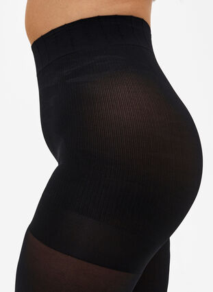 Tights in 100 denier with push-up effect, Black, Model image number 2