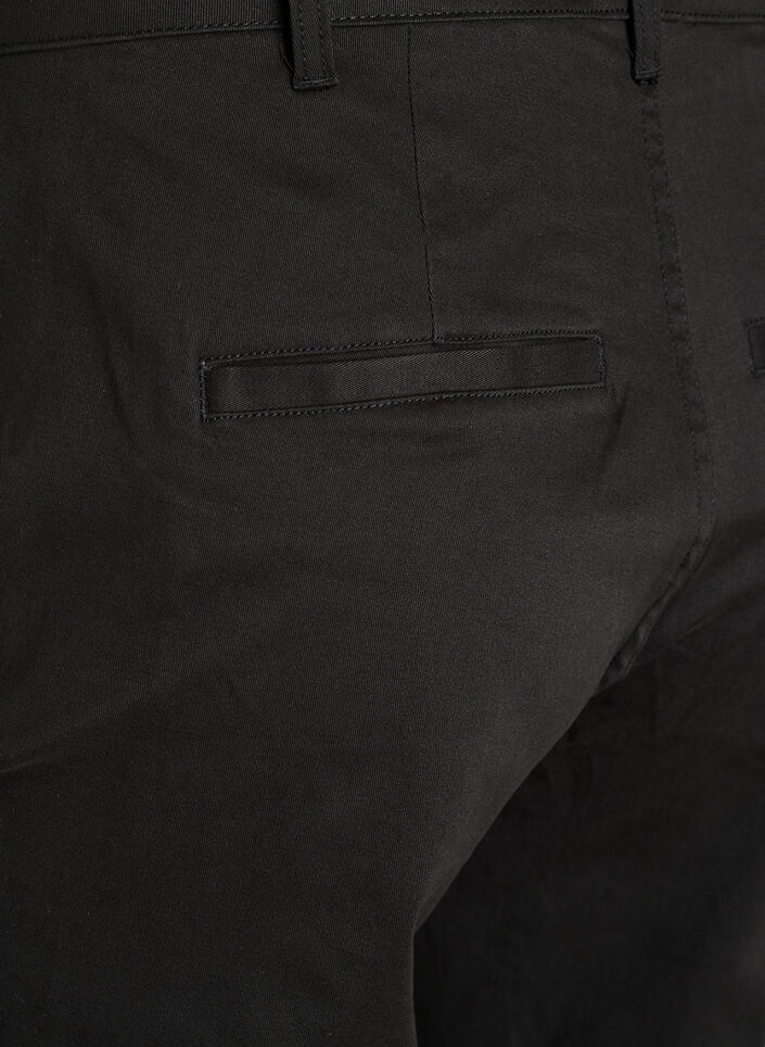 Cotton chinos, Black, Packshot image number 3