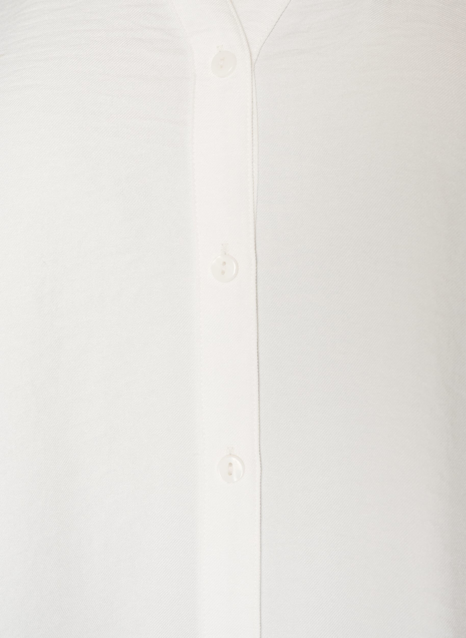 ZizzifashionLoose shirt with V-neck, White, Packshot image number 2