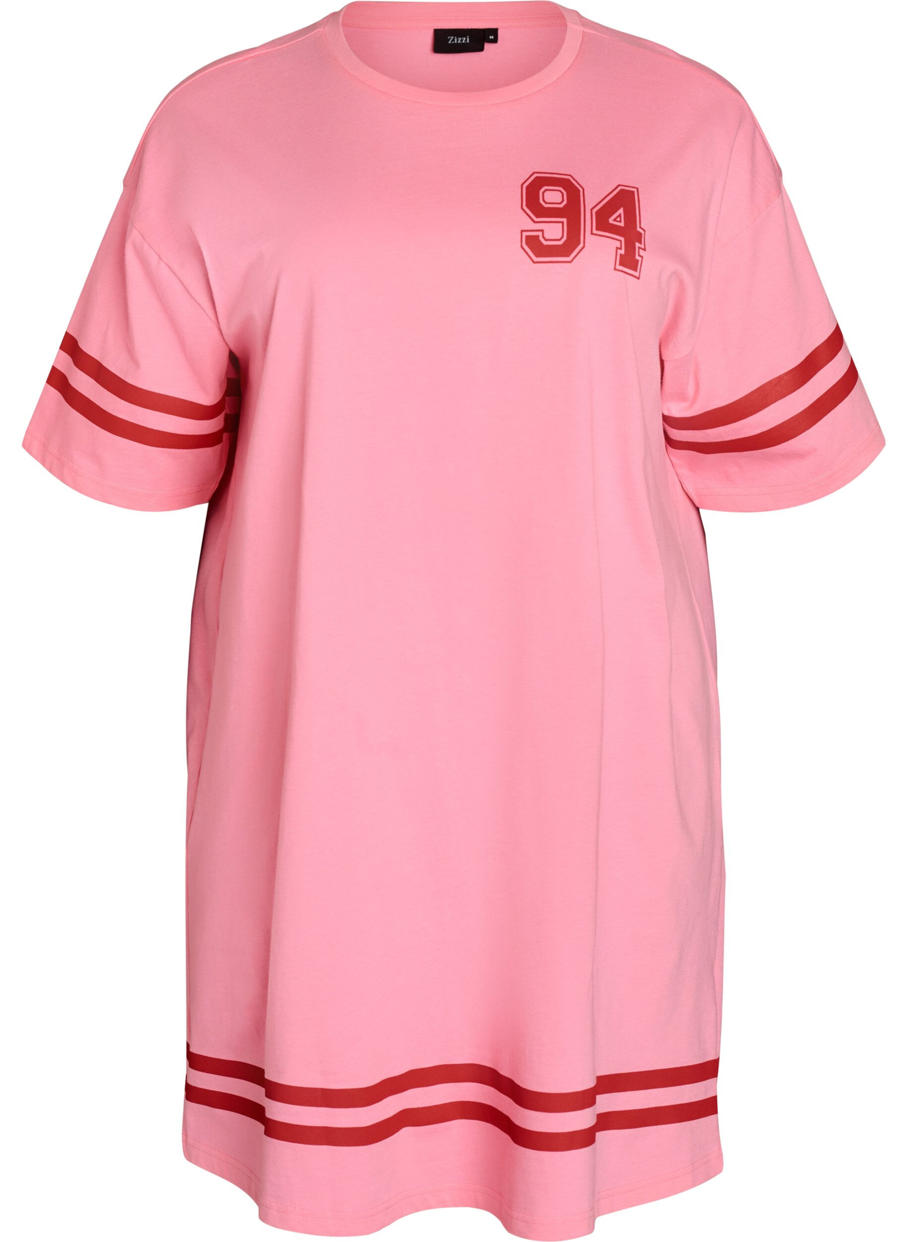 Short T-shirt dress with sporty details