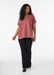 T-shirt with button detail, Brown, Model image number 1