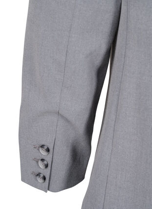 Simple blazer with pockets, Medium Grey Melange, Packshot image number 2