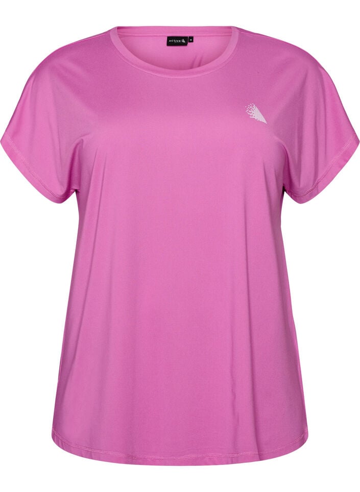 Solid-coloured training T-shirt, Purple, Packshot image number 0