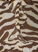 Midi dress with ruffle details and V-neck, Brown, Packshot image number 2