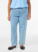 Pinstriped Kiana jeans with straight fit, Blue, Model image number 2