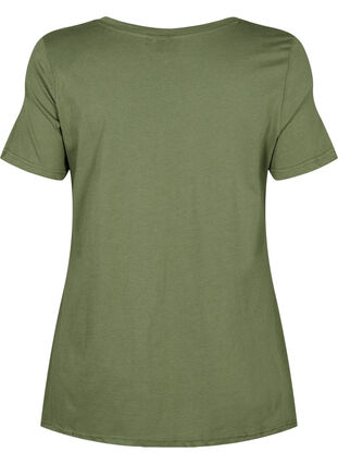 Cotton t-shirt with short sleeves, Thyme PRESENT, Packshot image number 1