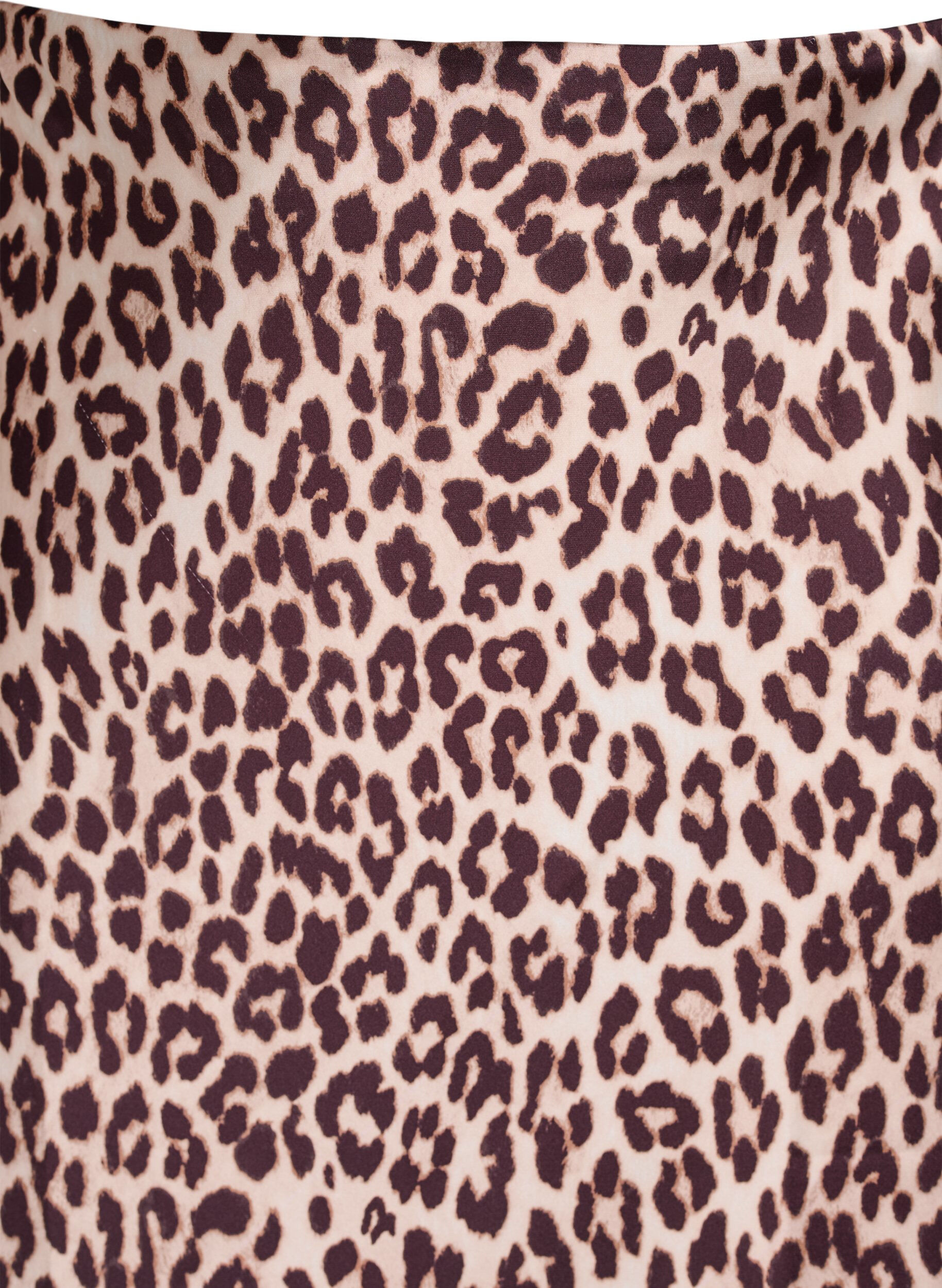 ZizzifashionSatin midi skirt, Brown, Packshot image number 2