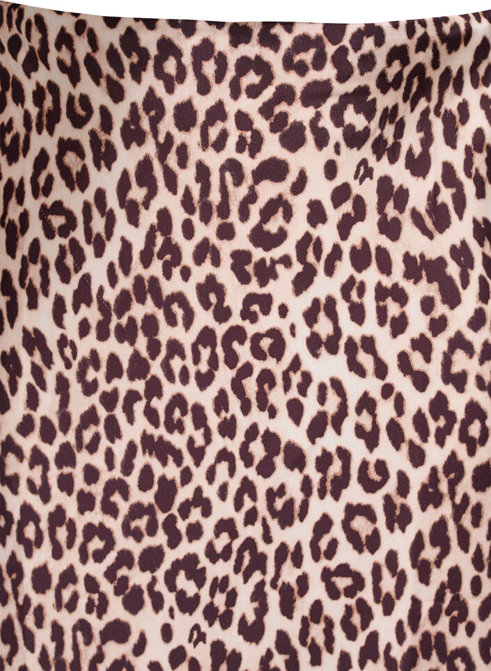 Satin midi skirt, Brown, Packshot image number 2