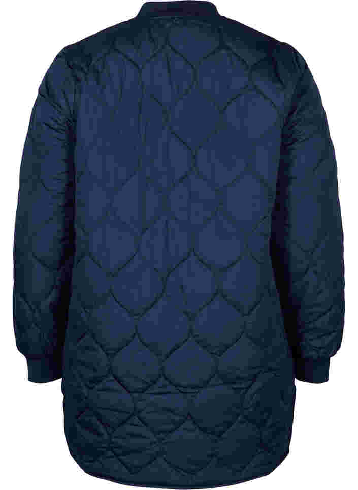 Quilted thermal jacket with zip, Navy Blazer, Packshot image number 1