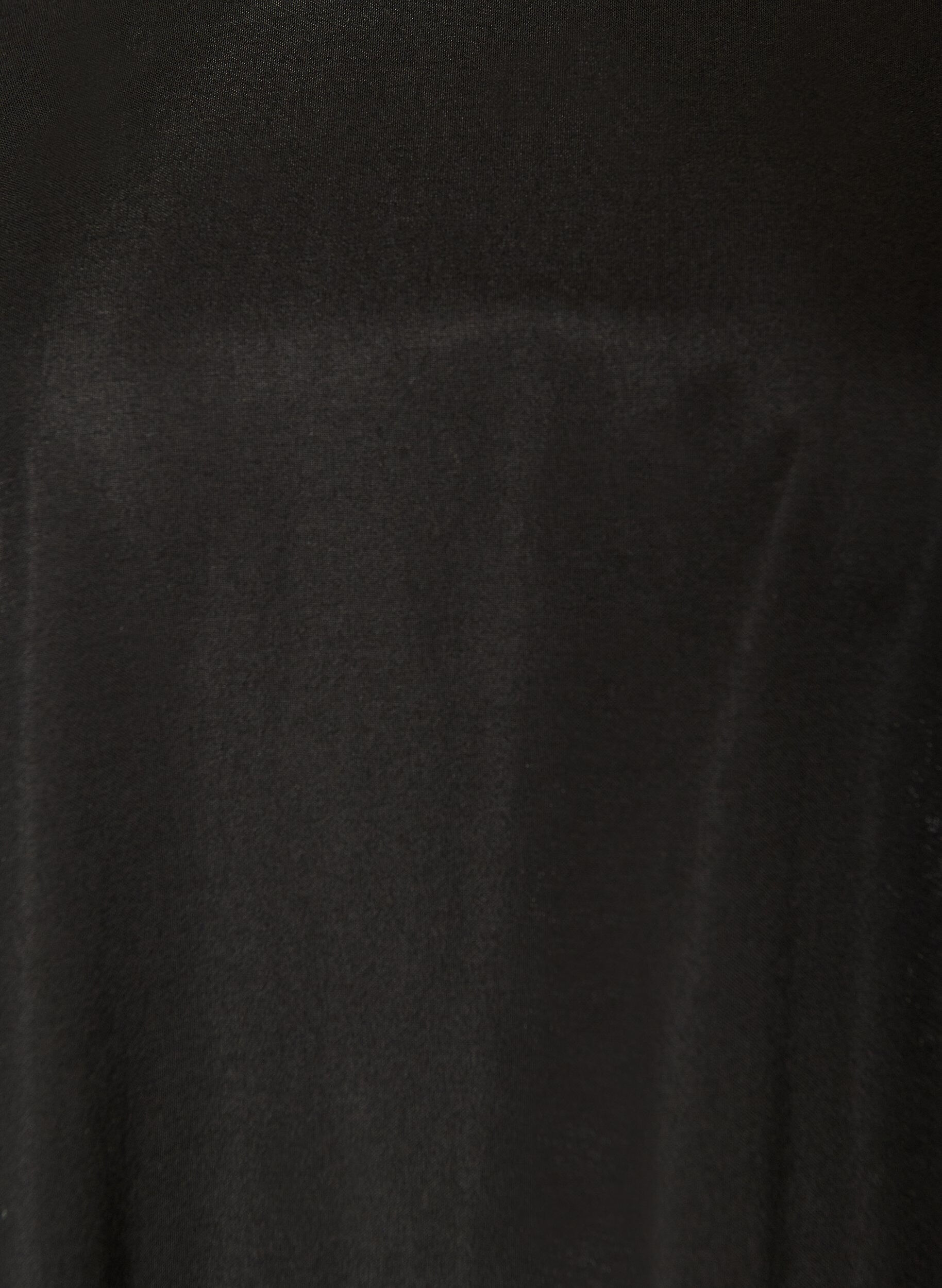 ZizzifashionShort dress with a loose fit and ruffle hem, Black, Packshot image number 2